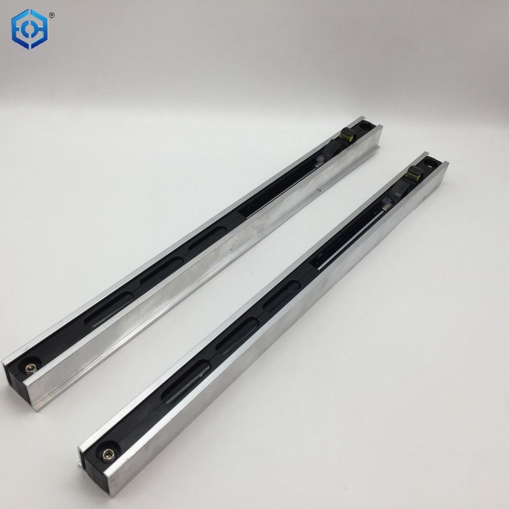 Hidden Wooden Door Ghost Track Hardware Sliding Slide Rail Kit with 80kg Load Capacity