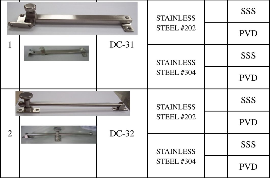 China Supplier Hight Quality Zinc Alloy Window Bolt (DBE035)