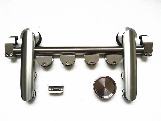Modern Interior Sliding Glass Door Track Hardware Only by Stainless Steel