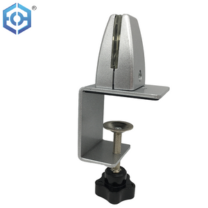 Office Workstation Aluminum Alloy Glass Panel Clamp Railing Glass Shelf Corner Holder Clip