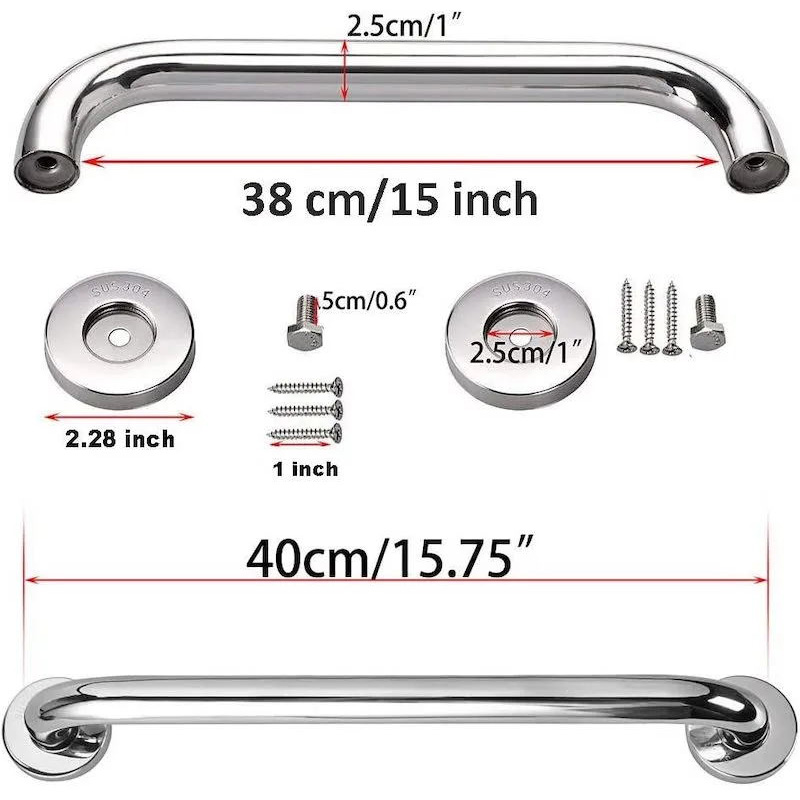China Stainless Steel Grab Bar for Shower Room Handrails Safety Barra De Apoyo