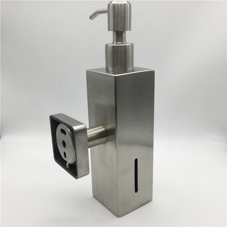 Square Stainless Steel Soap Dispenser