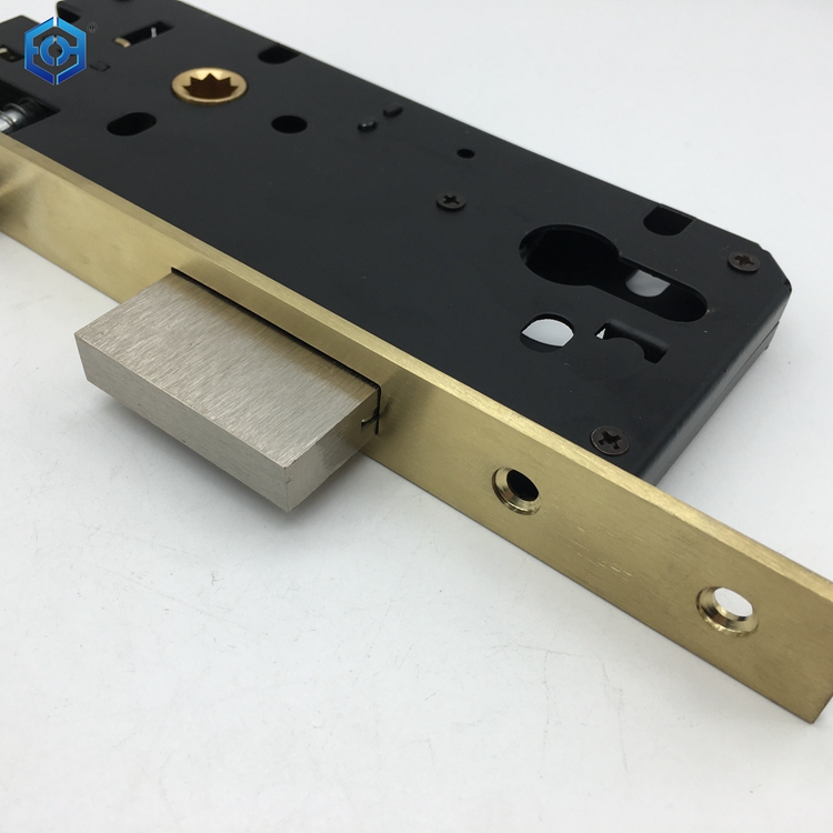 Satin Brass Free Sample 45mm Backset Security Mortise Door Lock Body