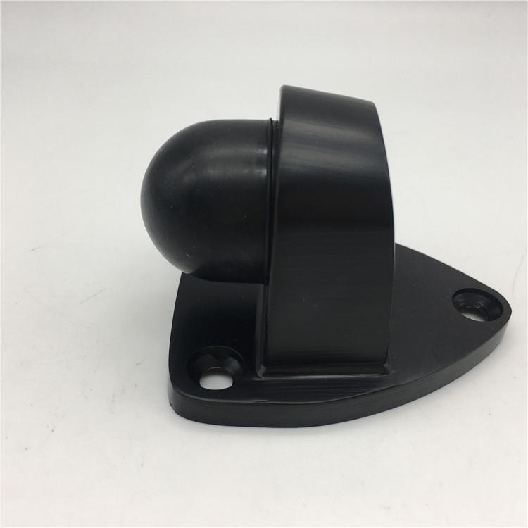 Wholesale Black Modern Safety Stainless Steel 304 Floor Mounted Rubber Door Stopper