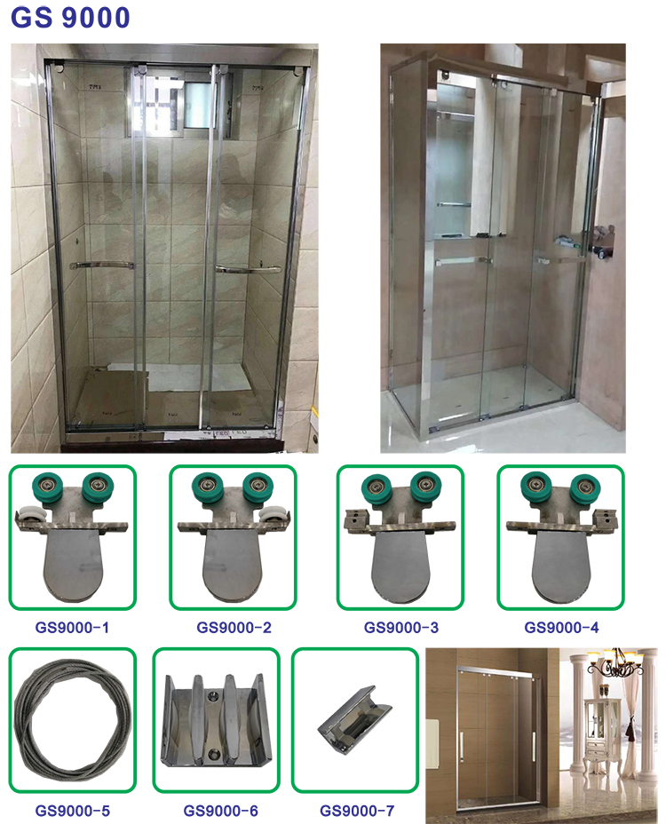 glass sliding shower door