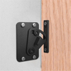 Black Carbon Steel Sliding Barn Door Hardware Slide Bolt Latch Lock for Wooden Doors