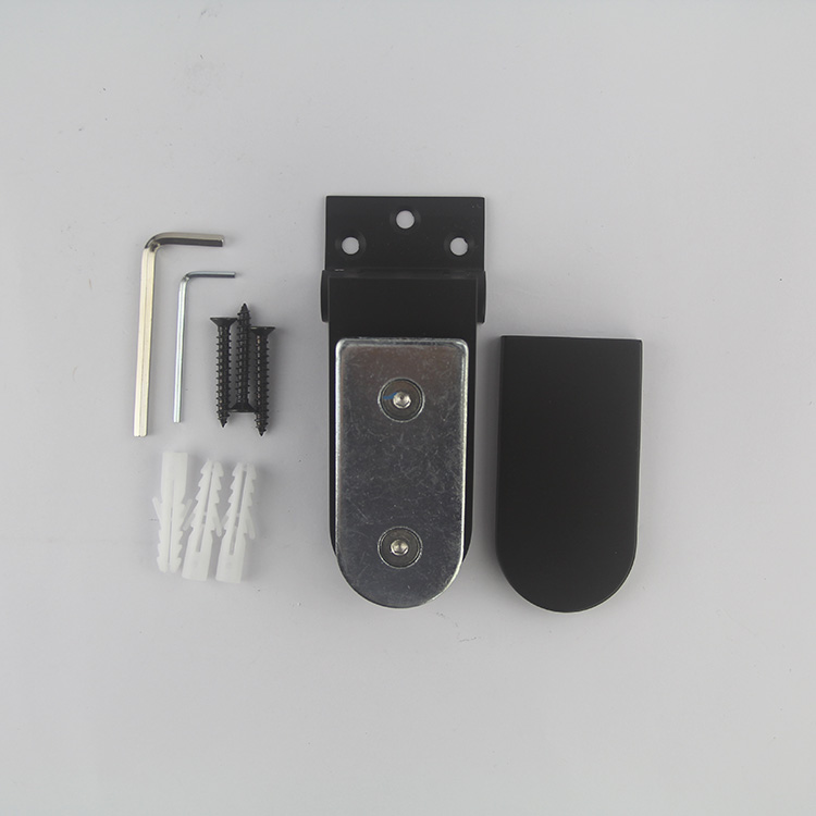 Black Stainless Steel Bathroom Door Hardware Glass To Wall Shower Door