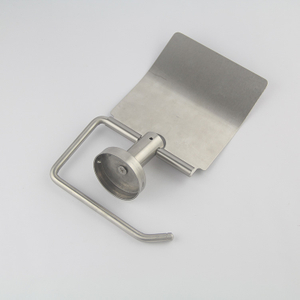 Brushed Nickel Stainless Steel Round Solid Material Toilet Paper Holder 