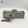 Silver Stainless Steel Glass Door Patch Fitting Bottom Patch Lock