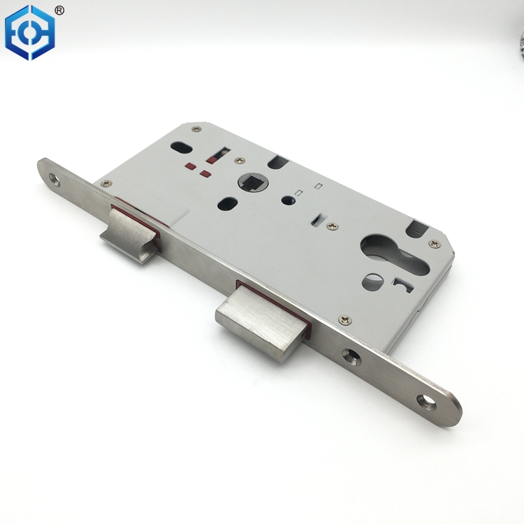 7255 European Standard Silent Lock Body Silent Mortise Lock Tongue Round And Square Panel