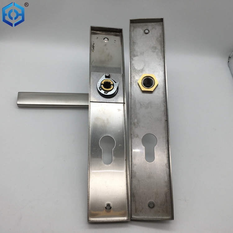Stainless Steel Door Handles L Shape on Rectangular Shield Plate Buy