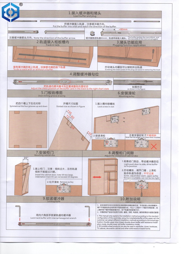 sliding closet door rollers
