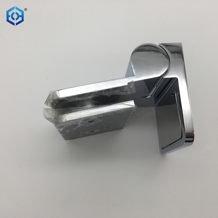 90 Degree Polished Chrome Brass Wall Mounted Shower Door Glass Hinges