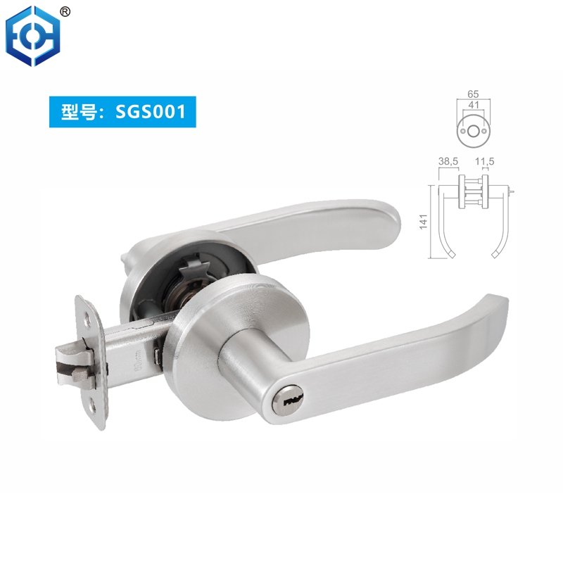 Stainless Steel Best Lockset Mechanical Cylindrical Privacy Door Lock