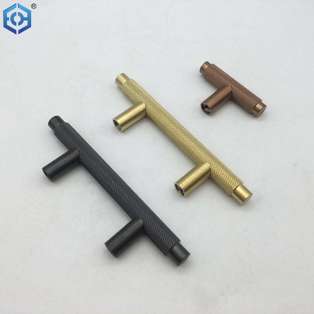 knurled brass handle