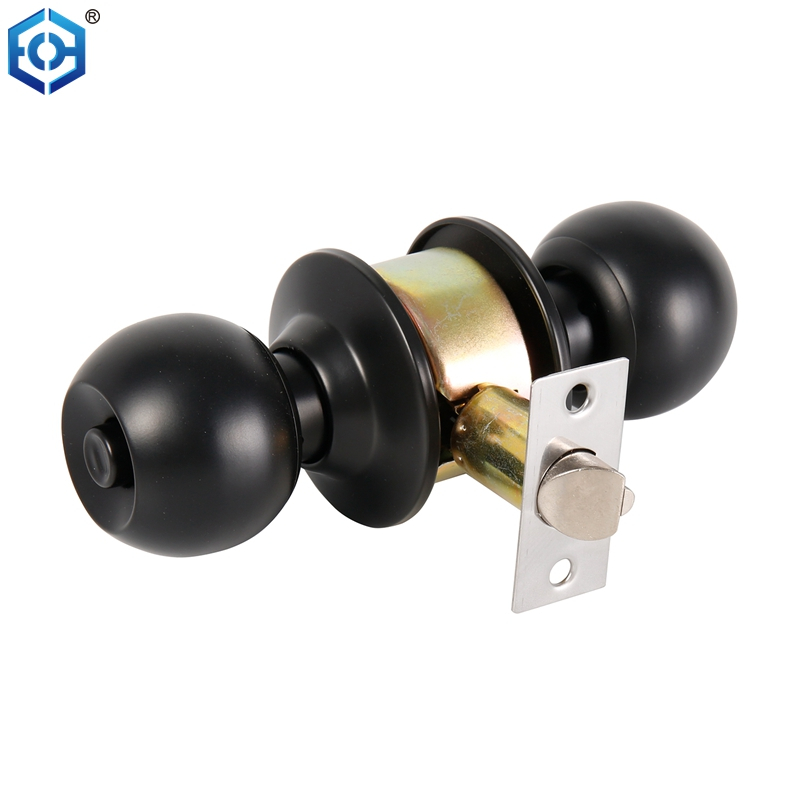 Black Stainless Steel Interior Door Knob Lock Set with Deadbolt