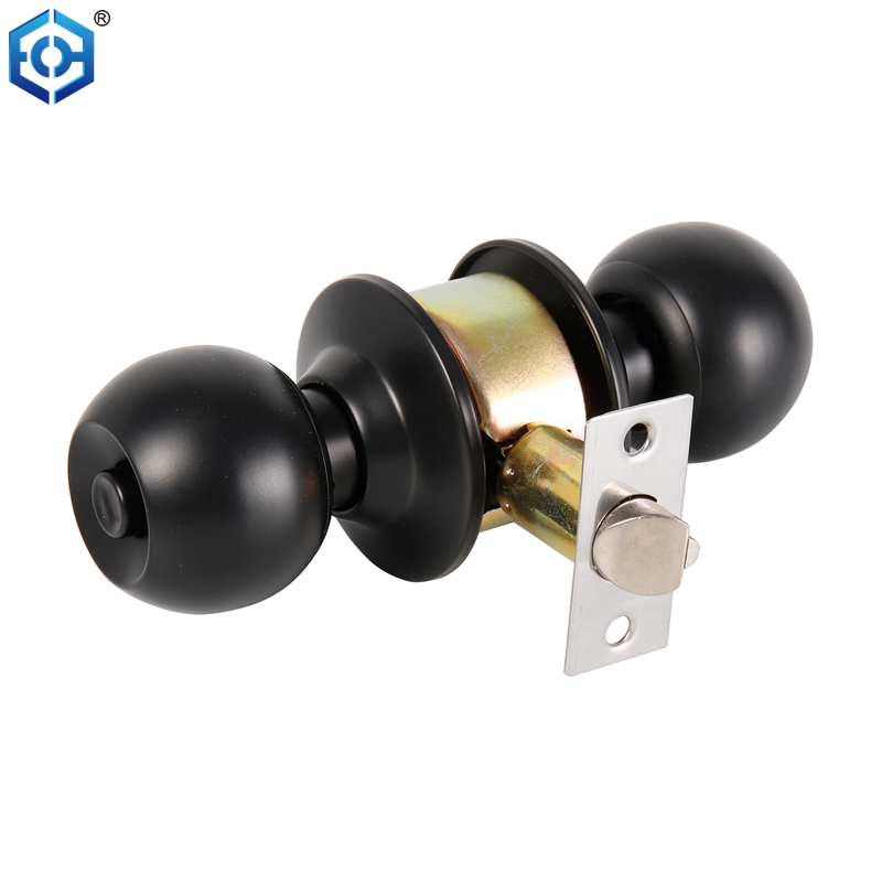 Black Stainless Steel Interior Door Knob Lock Set with Deadbolt