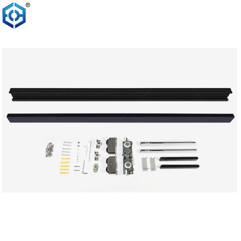 Soft Closing Interior Wall Mount Hidden Track Floating Sliding Door Hardware