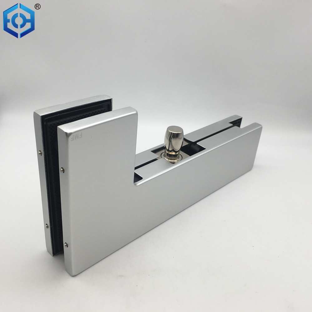 Aluminum Glass Door Patch Fitting L Patch Top Patch Glass Clamp for Glass Door