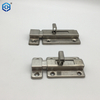 Surface Mounted Door Latches Stainless Steel 2/3/4 Inch Long Double-ended Bolt Silver Sliding Lock