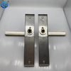 Modern Stainless Steel Door Handle Round Rose Straight Tubular Handle