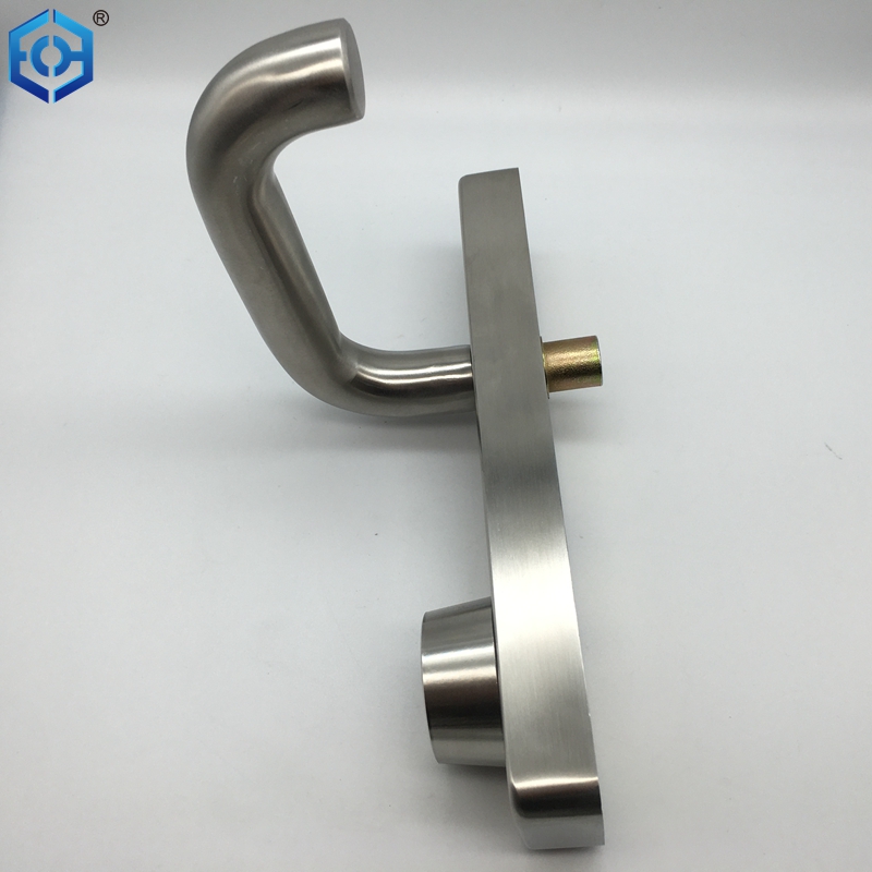  Lever Trim 008A Satin Stainless Steel Escutcheon Entry Lever for Panic
