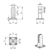 304 Stainless Steel Swimming Pool Glass Clip Polished Glass Spigot for Glass Fence