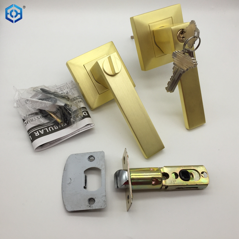 Zinc Alloy Heavy Duty Contemporary Design Door Lock Concealed Screws Installation Lever Handle Lock