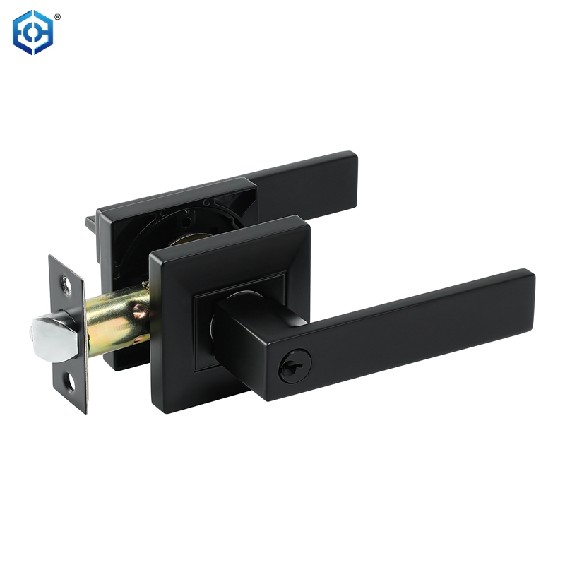 Zinc Alloy Heavy Duty Contemporary Design Door Lock Concealed Screws Installation Lever Handle Lock