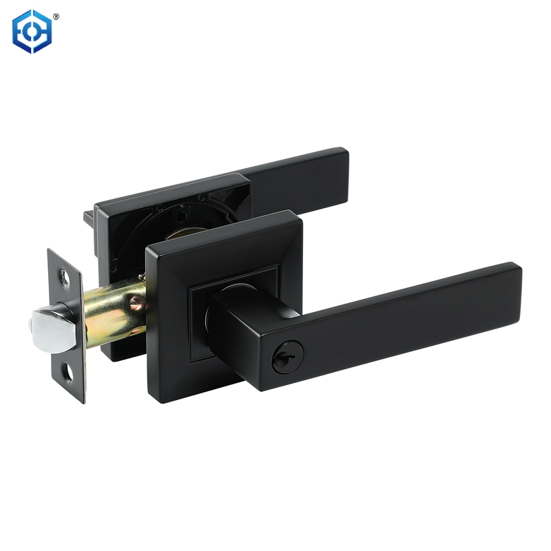 Zinc Alloy Heavy Duty Contemporary Design Door Lock Concealed Screws Installation Lever Handle Lock