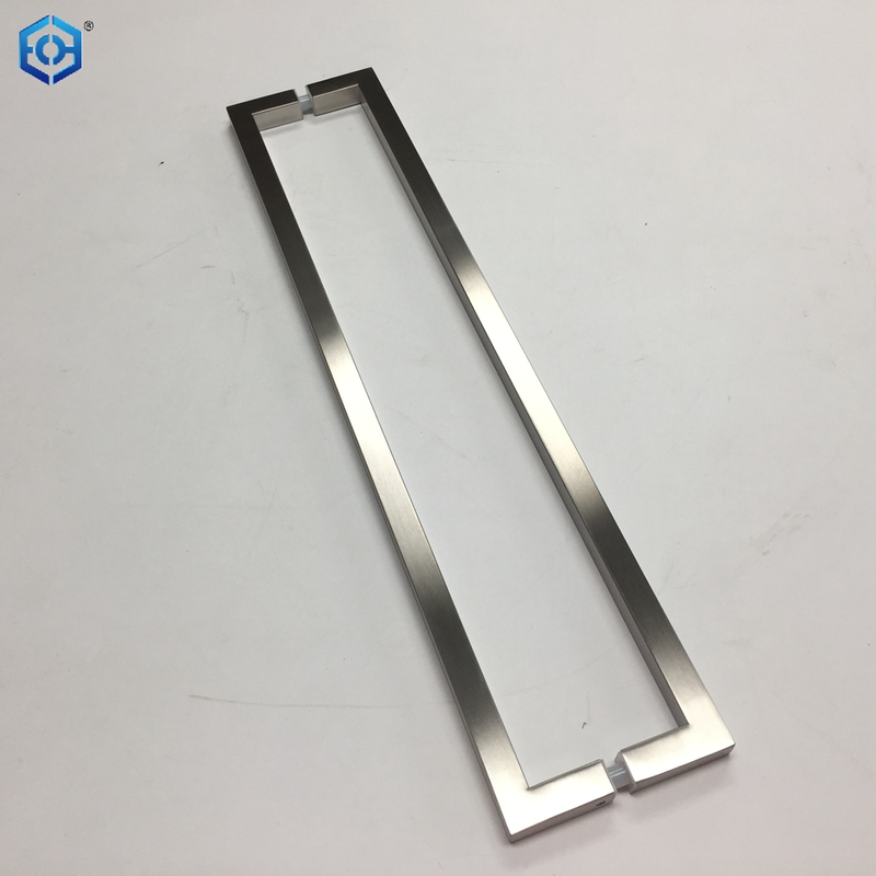 AB Stainless Steel Square Hollow Tube Glass Door Pull Handles