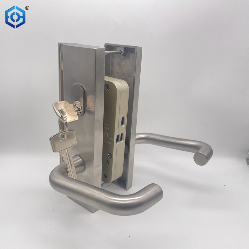 Stainless Steel Door Lock Synergy Vestibule 60mm Backset Satin Nickel