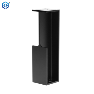 Black Aluminum Recessed Sliding Pocket Door Handle for Wardrobe Door