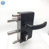 Black Stainless Steel Small Surface Mounted Ornamental Palisade Gate Lock