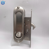 Stainless Steel Unique Bargains Sliding Door Lock Invisible Recessed Handle Latch Door Hardware Lock 