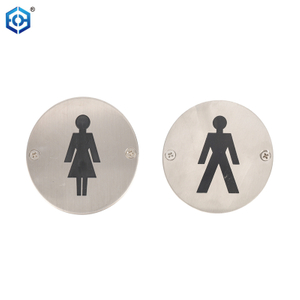 Stainless Steel Wall Sticker Male Female Restroom Signs Men Women Bathroom Plaques For Door