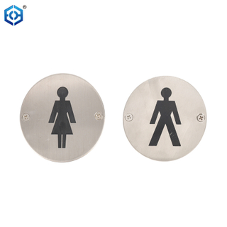 Stainless Steel Wall Sticker Male Female Restroom Signs Men Women Bathroom Plaques For Door
