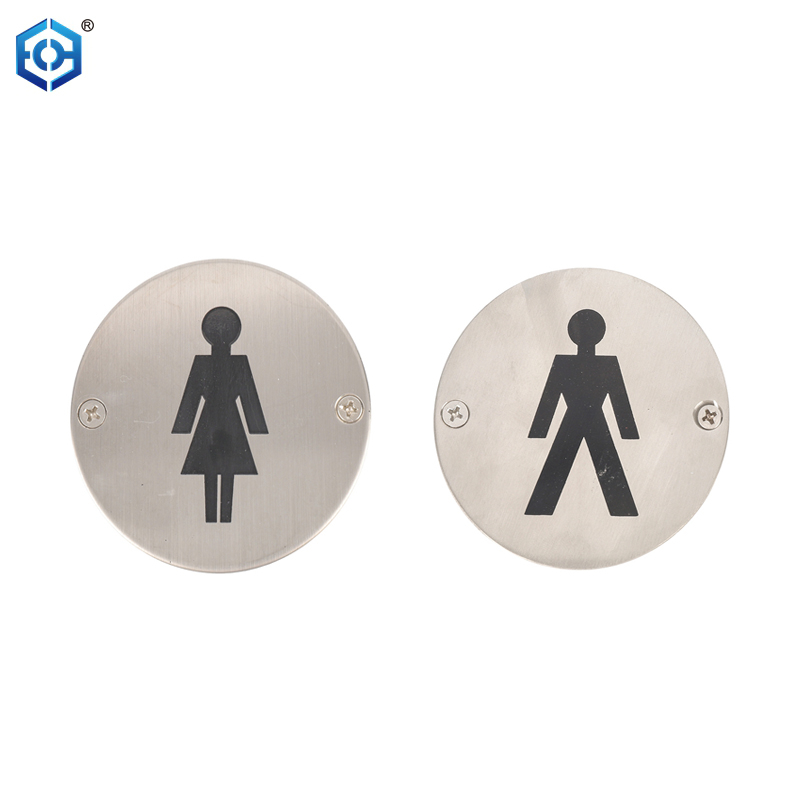 Stainless Steel Wall Sticker Male Female Restroom Signs Men Women Bathroom Plaques For Door