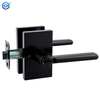 Zinc Alloy Vienna Door Lever Lock with Rectangular Rosette Entry Latch