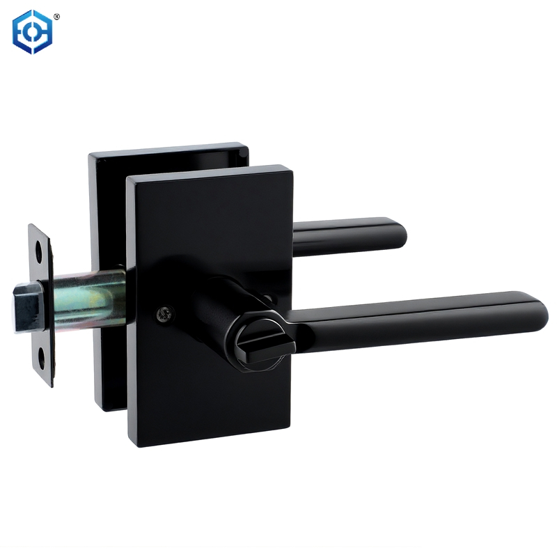 Zinc Alloy Vienna Door Lever Lock with Rectangular Rosette Entry Latch