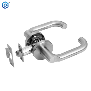 Stainless Steel 304 Grade 1 Passage USA Cylindrical Lever Lockset 
