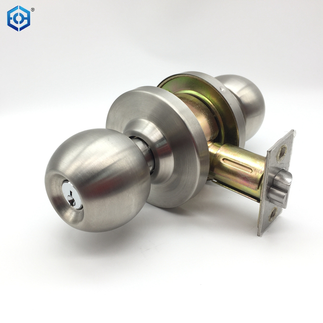 Stainless Steel Heavy Duty Commercial ANSI A156.2 Grade 2 Cylindrical Knob Lock