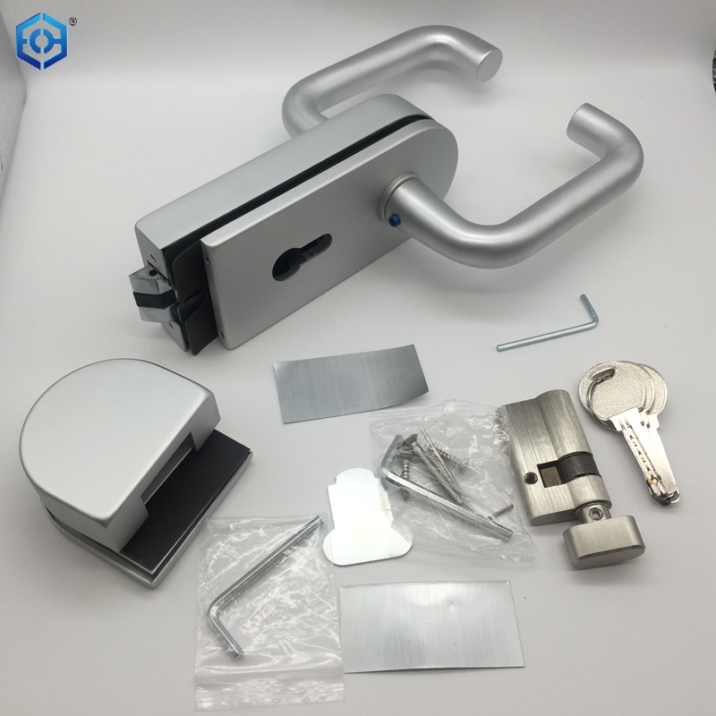 double glass door lock