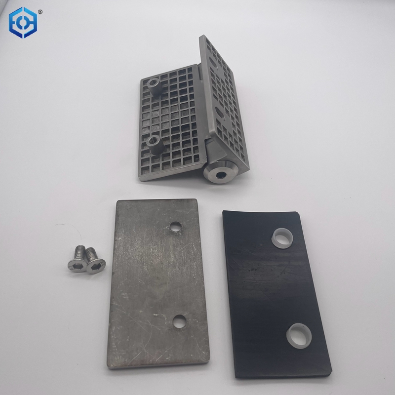 hydraulic glass hinges