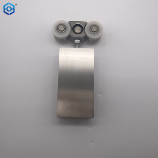 Frameless Glass Folding Door Sliding Roller Fitting Patch for Shop Door