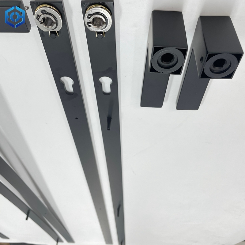 Black Stainless Steel Long Plate Infinito Door Handle