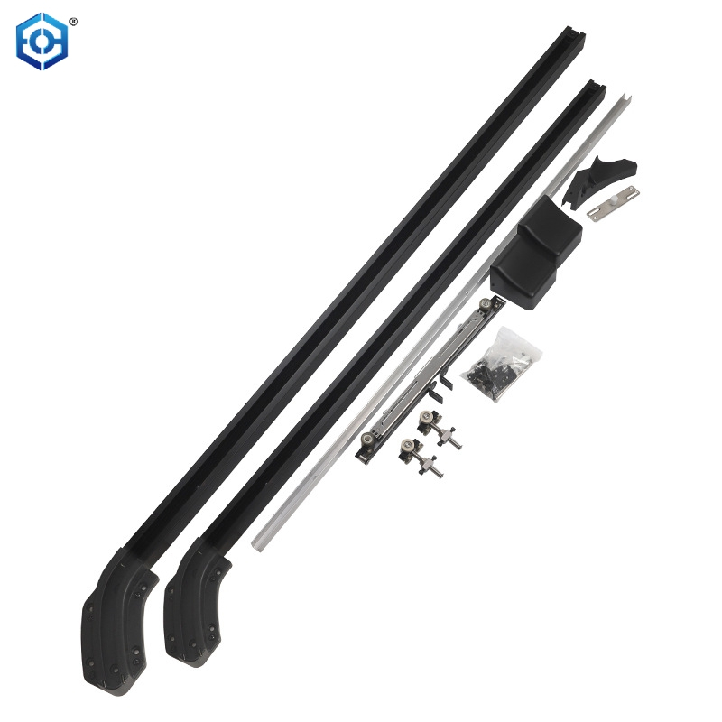 Modern Design Flush Aluminum Alloy Sliding Door System Concealed Track Interior Bedroom Barn Door Hardware for Hotel