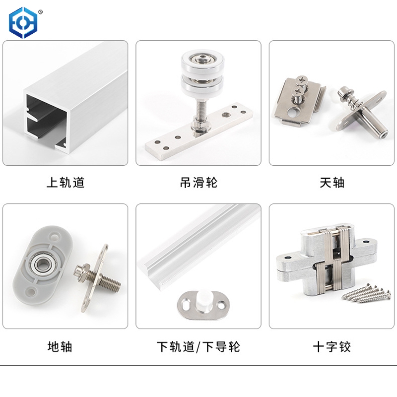 Folding Door Pulley Sliding Doors Hanging Wheel for Active Wall Partition Silent High Load-bearing 100kg