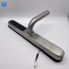 Password Fingerprint Lock Adjustable Doorknob Silver Waterproof For Apartmen
