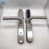 Password Fingerprint Lock Adjustable Doorknob Silver Waterproof For Apartmen